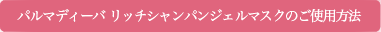 �p���}�f�B�[�o ���b�`�V�����p���W�F���}�X�N�̂��g�p���@